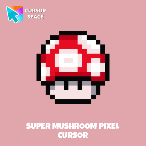 Super Mushroom Pixel cursor arrow cursor
